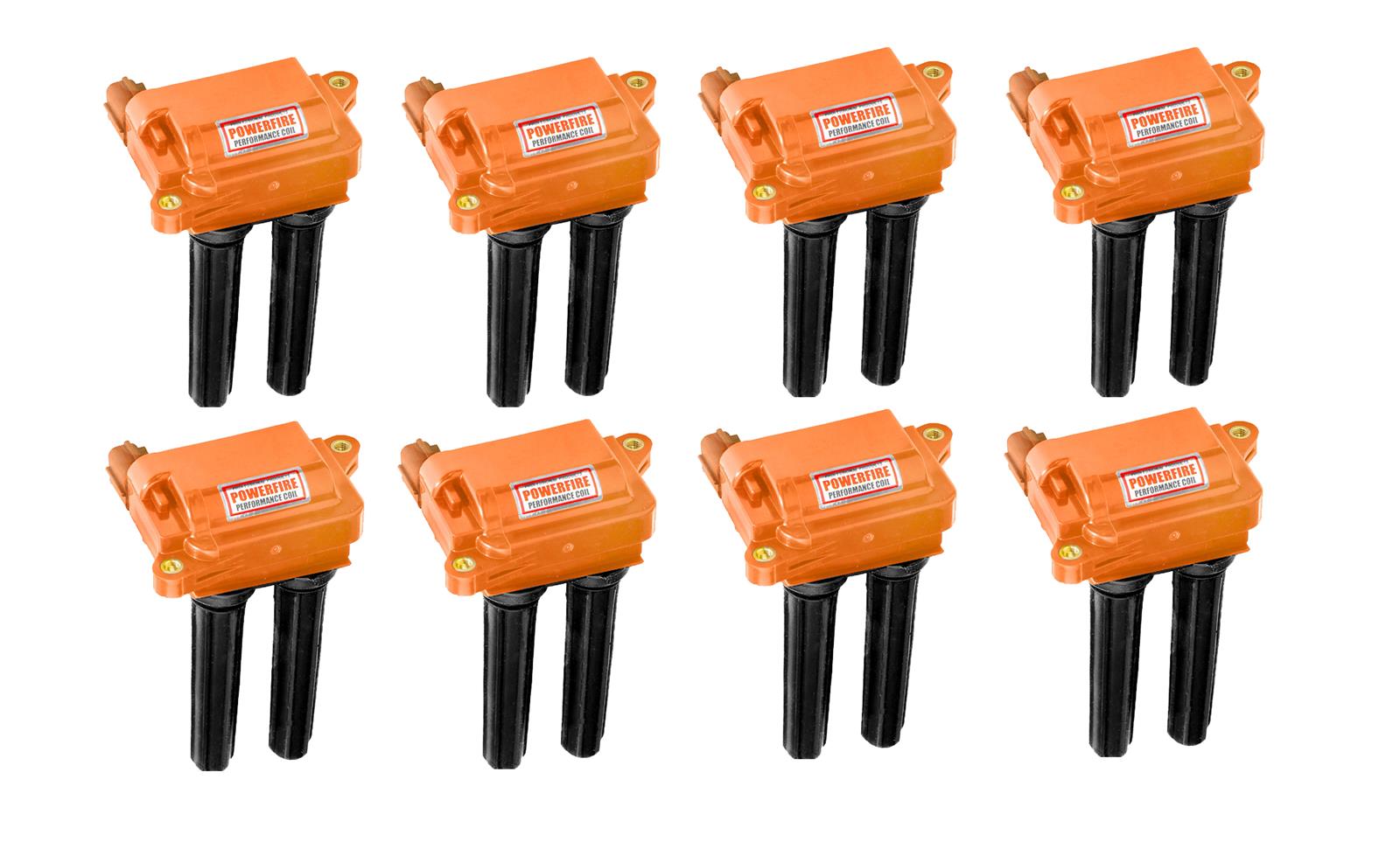 Powerfire Orange Ignition Coil Packs 06-up Gen III Hemi - Click Image to Close